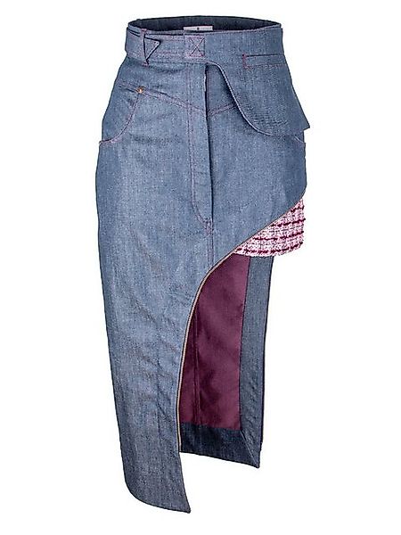 RUA & RUA Jeansrock Asymmetrischer Rock und Shorts Set Zweiteiler (Rock mit günstig online kaufen