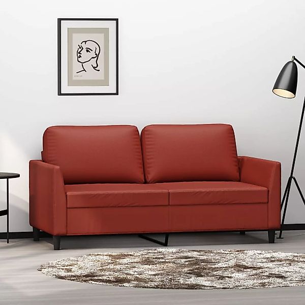 Vidaxl 2-sitzer-sofa Weinrot 140 Cm Kunstleder günstig online kaufen