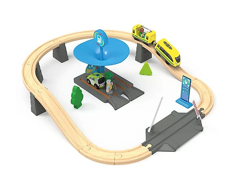 Playtive Spielzeug-Eisenbahn Playtive Eisenbahn-Set Tankstelle 26-tlg. günstig online kaufen