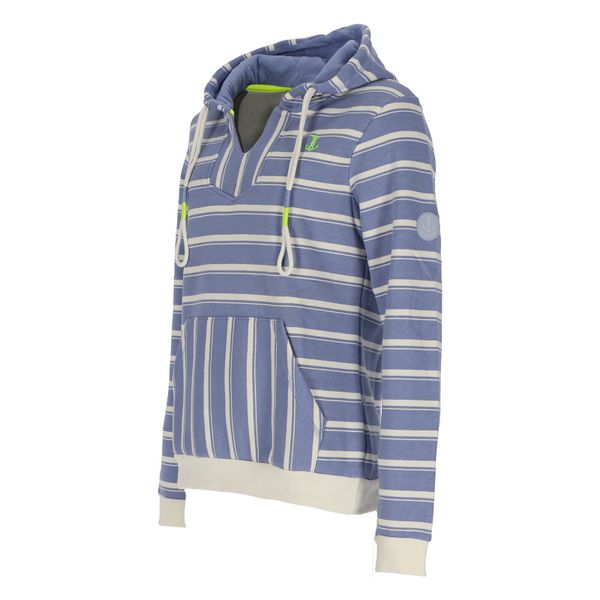 Leitfeuer Kapuzenpullover Damen Sweathoody mit Streifen-Muster günstig online kaufen