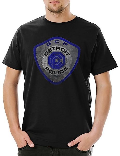 Urban Backwoods Print-Shirt Detroit Police Logo Herren T-Shirt Detroit OCP günstig online kaufen