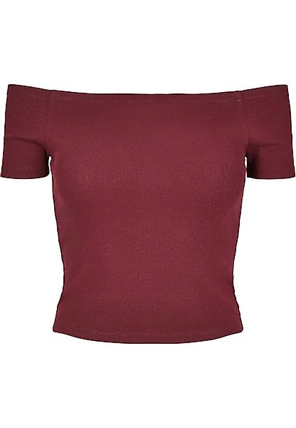 URBAN CLASSICS T-Shirt Urban Classics Damen Ladies Off Shoulder Rib Tee (1- günstig online kaufen