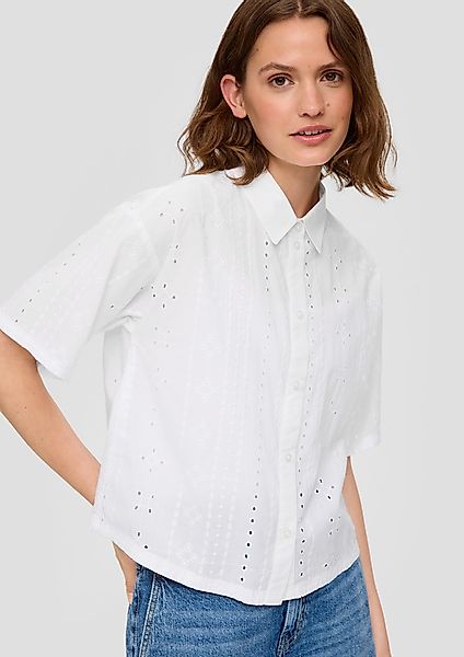 s.Oliver Langarmbluse Cropped Hemdbluse im Relaxed günstig online kaufen