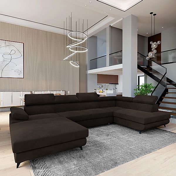 Masseno Ecksofa RUBANO mit Schlaffunktion U-Form, günstig online kaufen