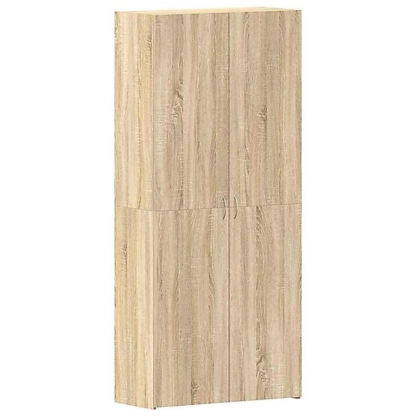 vidaXL Schuhschrank mit Regal Braun 80 x 35,5 x 180 cm Holzwerkstoff 333383 günstig online kaufen