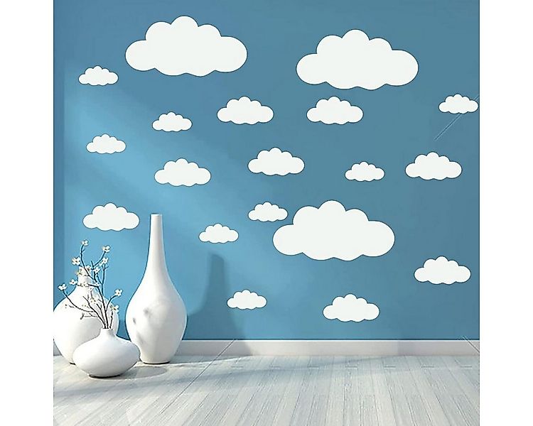 FELIXLEO Wandtattoo Große Wolken-Wandaufkleber, DIY Vinyl Wandtattoo für Ki günstig online kaufen