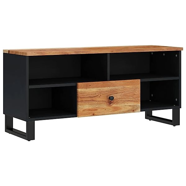 Vidaxl Tv-schrank 100x33x46 Cm Massivholz Akazie & Holzwerkstoff günstig online kaufen