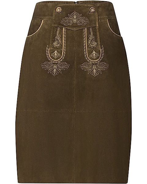 Luis Steindl Trachtenrock Ausgestellter Leder-Trachtenrock günstig online kaufen