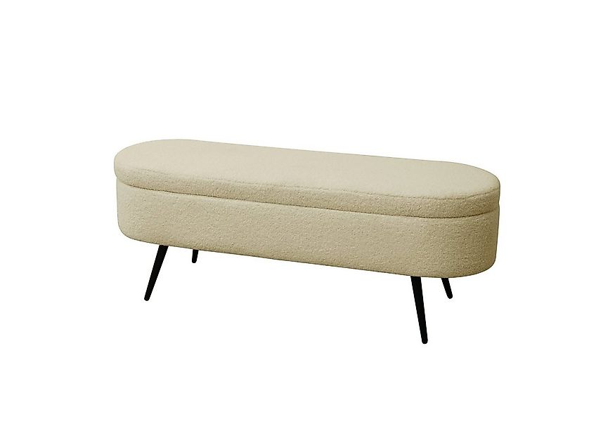 SVITA Sitzbank IVY, mit Stauraum, Hocker, Ottomane, Teddybouclé, Beige günstig online kaufen