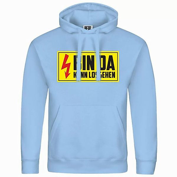 deinshirt Kapuzenpullover Herren Kapuzenpullover Bin da kann losgehen Mit P günstig online kaufen