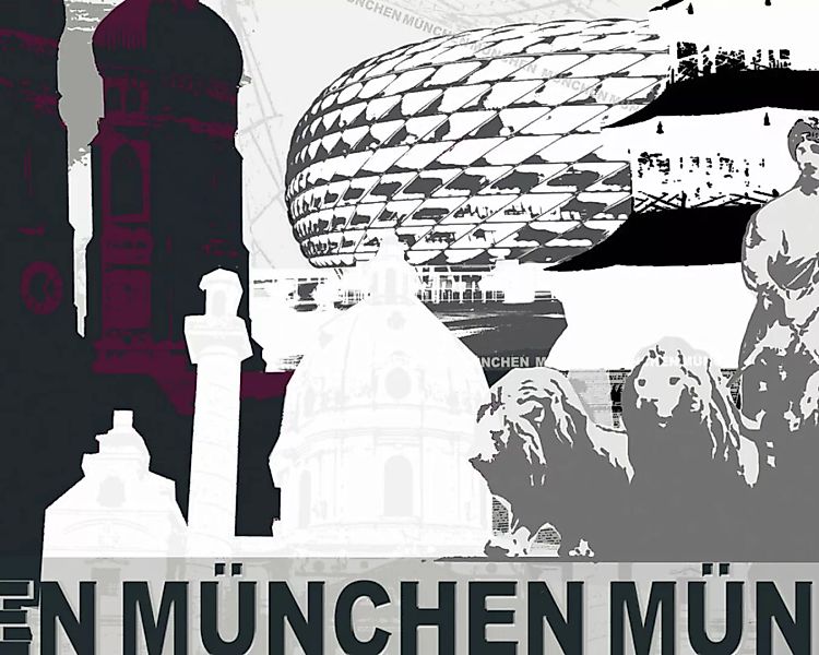 Fototapete "Mnchen" 4,00x2,50 m / Strukturvlies Klassik günstig online kaufen