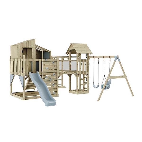 OutdoorToys Spielturm Emma mit Babyschaukel Eisblau günstig online kaufen