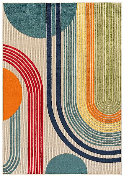 Mazovia Designteppich In-Outdoor-Teppich Geometrisch Balkon, Terrasse, Pati günstig online kaufen