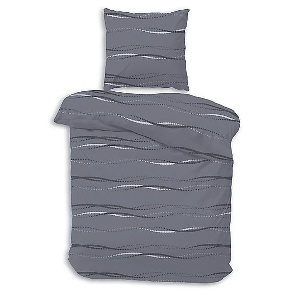 Träumschön Bettwäsche Premium Biber Bettwäsche 135x200 oder 155x220 cm, Ant günstig online kaufen