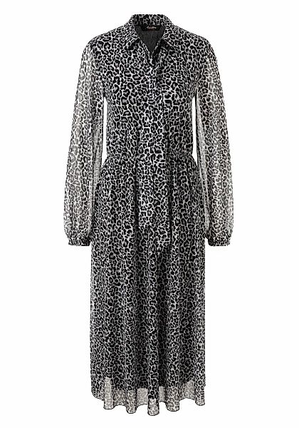 Aniston CASUAL Blusenkleid, mit farbharmonischem Animal-Print - NEUE KOLLEK günstig online kaufen