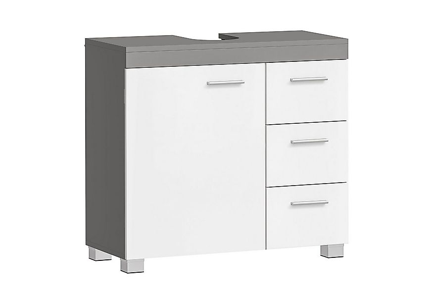 VASAGLE Waschbeckenunterschrank Badezimmerschrank Badschrank mit 3 großen S günstig online kaufen