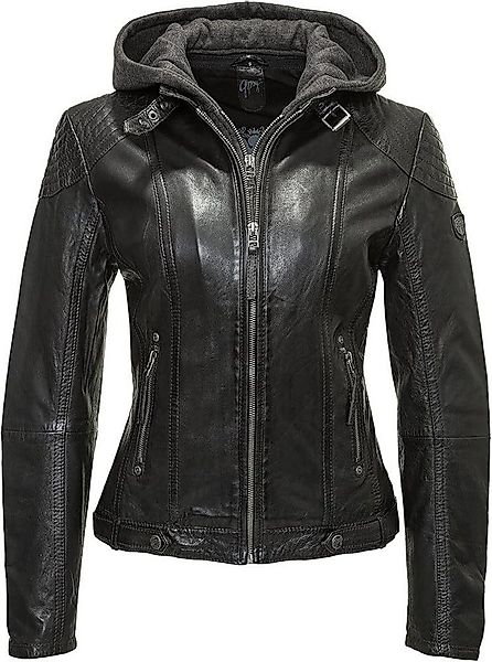 Gipsy by Mauritius Lederjacke Bikerjacke mit abnehmbarer Kapuze aus Lammled günstig online kaufen