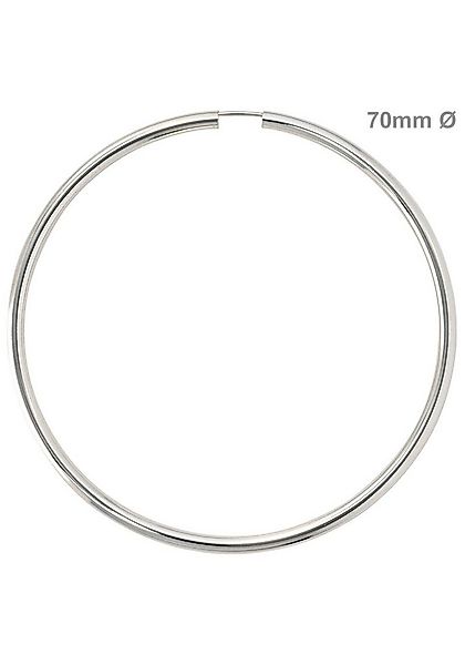 JOBO Paar Creolen, rund 925 Silber günstig online kaufen