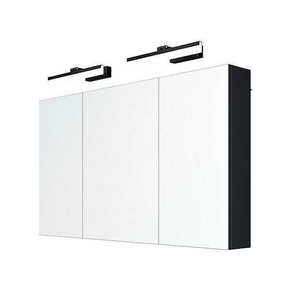 Mai & Mai Spiegelschrank Badschrank mit Spiegellampe Spiegelleuchte 180° Dr günstig online kaufen