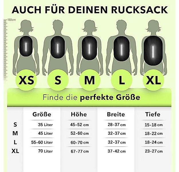 Coonoor Rucksack-Regenschutz Regenschutz für Rucksäcke mit Reflexstreifen ( günstig online kaufen