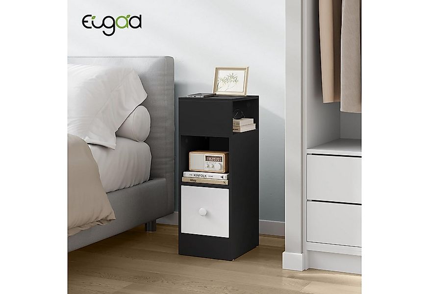 EUGAD Nachttisch (1-St), mit 2 offenen Ablagen 1 Schublade, Holzwerkstoff günstig online kaufen