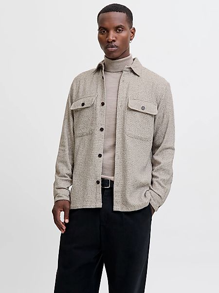 Jack & Jones Langarmhemd "JPRRAYLE MELANGE SOLID L/S OVERSHIRT SN" günstig online kaufen