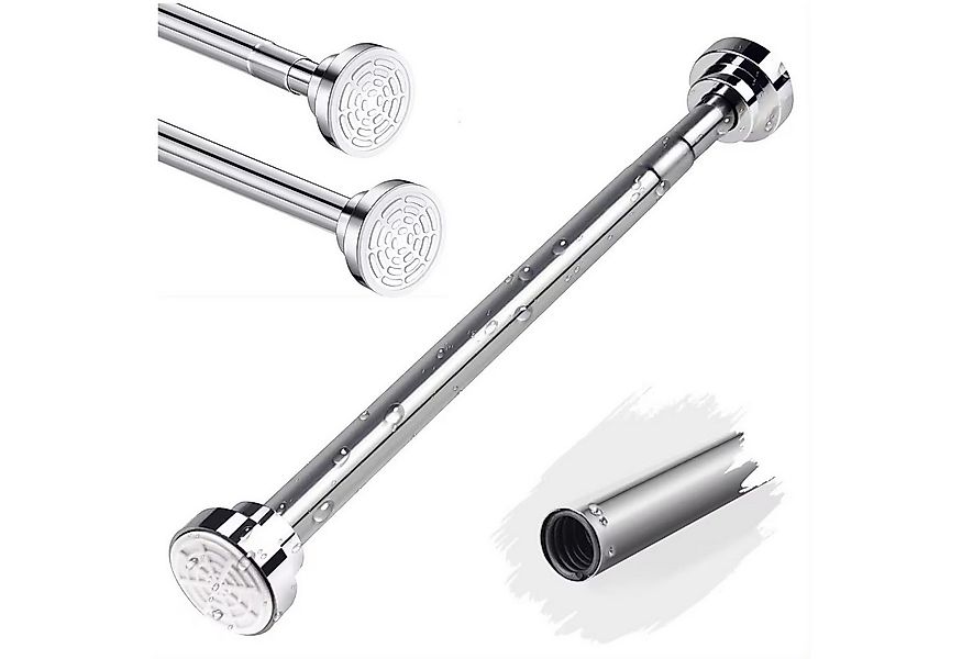 Coradoma Duschstange Duschvorhangstange Teleskopstange ohne Bohren, Kleider günstig online kaufen