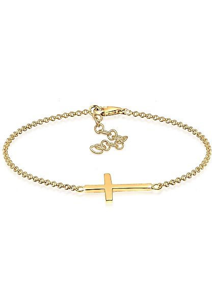 Elli Armband Kreuz Horizontal Schlicht 925 günstig online kaufen