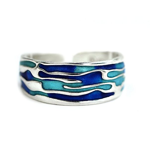 Villa Sorgenfrei Schmuckmanufaktur Silberring Meeres Ring. Sterling Wellen günstig online kaufen