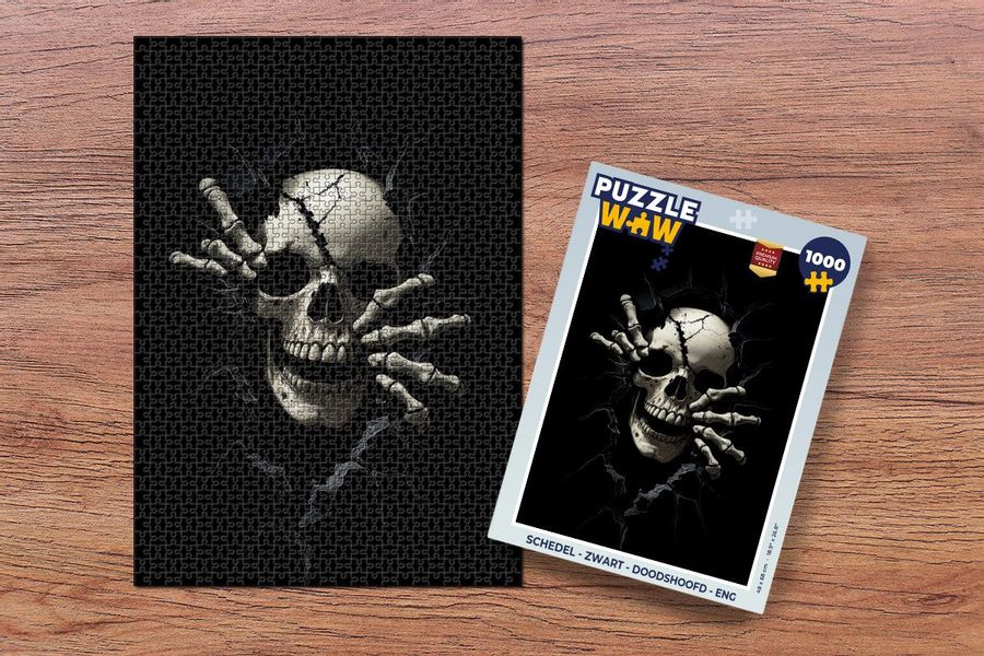 MuchoWow Puzzle Totenkopf - Schwarz - günstig online kaufen