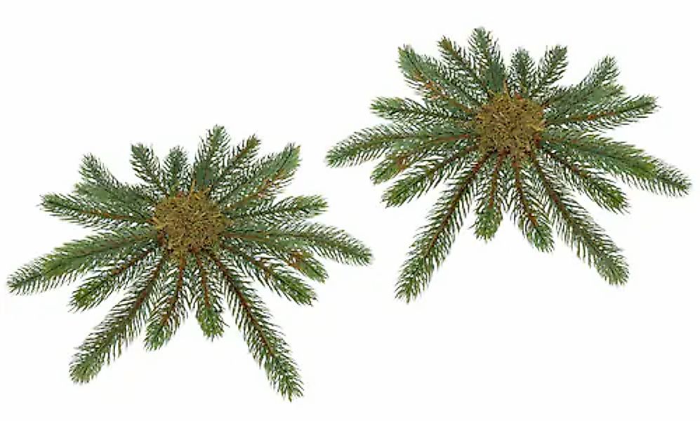 I.GE.A. Kunstkranz »Tannen-Leger« 2er Set Basis für Kränze Arrangement Tann günstig online kaufen