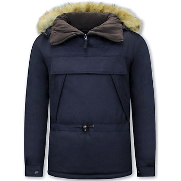 Beluomo  Blazer Anorak Winterjacken Mit Fellkapuze günstig online kaufen