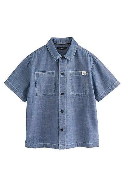 Next Kurzarmhemd Kurzärmeliges Chambray-Hemd (1-tlg) günstig online kaufen
