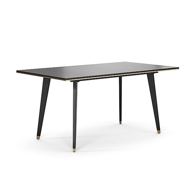 Vicco Esstisch Goldamo, Schwarz/Gold, 200 x 90 cm Ausziehbar günstig online kaufen