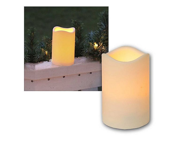 STAR TRADING LED-Kerze LED Kerze Höhe 11,5cm mit Timer, Ø7,5cm, für Außen günstig online kaufen