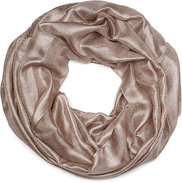 styleBREAKER Loop Seidiger Einfarbiger Loop Glitzer, (1-St) günstig online kaufen