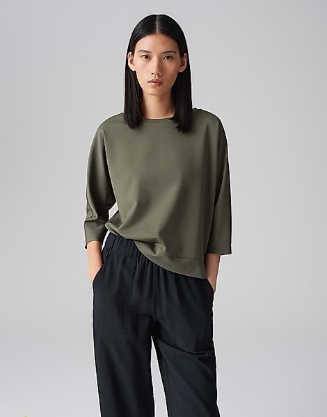 OPUS 3/4-Arm-Shirt SALANE mit Fledermausärmeln U-Boot-Ausschnitt, günstig online kaufen