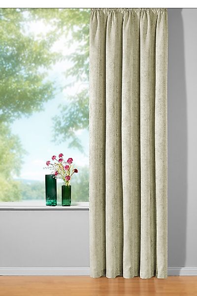 Weckbrodt Vorhang "Jona" Kräuselband 1 tlg. Jacquard, edler Glanz, blickdic günstig online kaufen