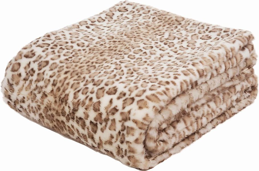 Gözze Wohndecke "Leopard" mit Leopardenmuster, Kuscheldecke günstig online kaufen