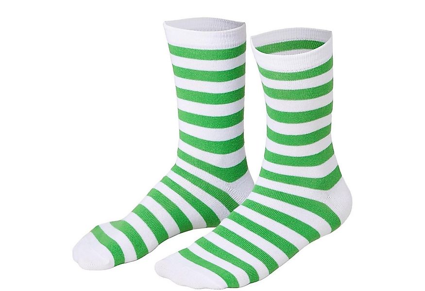 dressforfun Kuschelsocken Weihnachtssocken gestreift weiß-grün günstig online kaufen