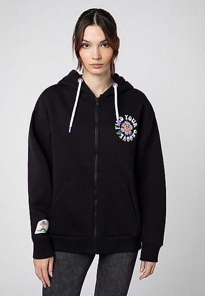 Eight2Nine Kapuzensweatjacke Sweatjacke mit Backprint Hoodie, Kapuzenpullov günstig online kaufen