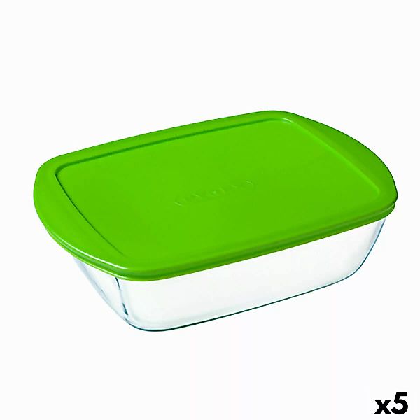 Rechteckige Lunchbox Mit Deckel Pyrex Cook & Store Grün 2,5 L 28 X 20 X 8 C günstig online kaufen