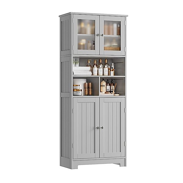 HOMECHO Hochschrank Badezimmerschrank Badschrank mit 3 günstig online kaufen