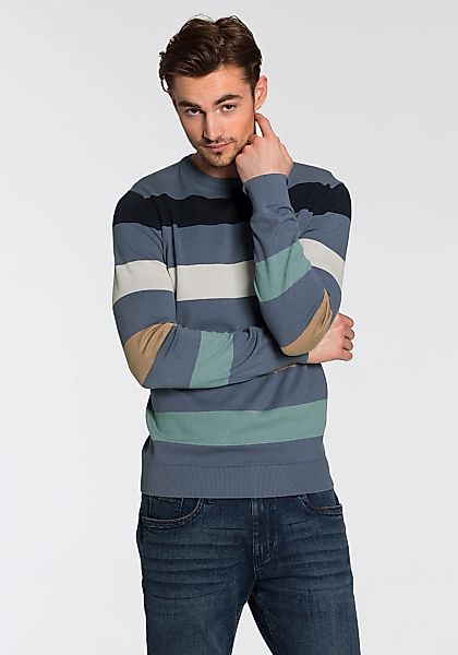TOM TAILOR Strickpullover, mit Blockstreifen günstig online kaufen
