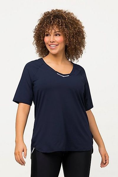 Ulla Popken T-Shirt T-Shirt UV-Schutz 40+ V-Ausschnitt Halbarm günstig online kaufen