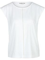 Rundhals-Shirt Anne Sofie Green Cotton weiss günstig online kaufen
