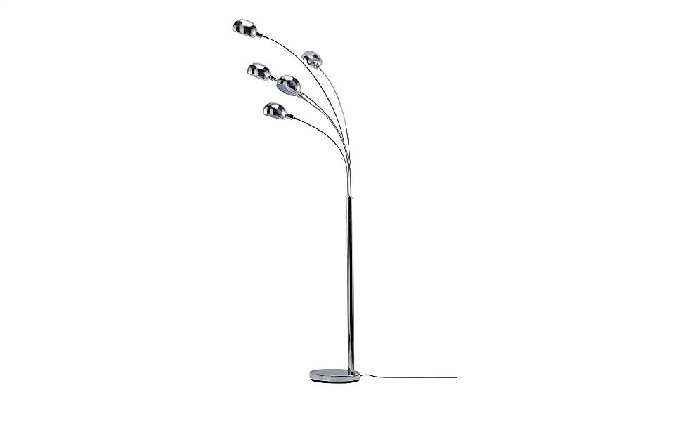 KHG Bogenleuchte  5-flammig  chrom   ¦ silber ¦ Maße (cm): B: 46,3 H: 198 T günstig online kaufen