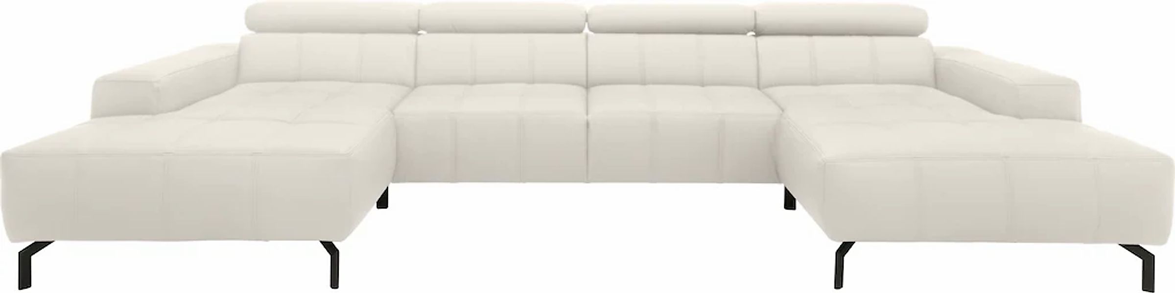 DOMO collection Wohnlandschaft "Cunelli tolle Sitznähte als Designelement, günstig online kaufen