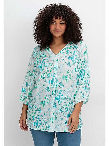 Sheego Tunika Große Größen mit Alloverdruck und 3/4-Arm günstig online kaufen