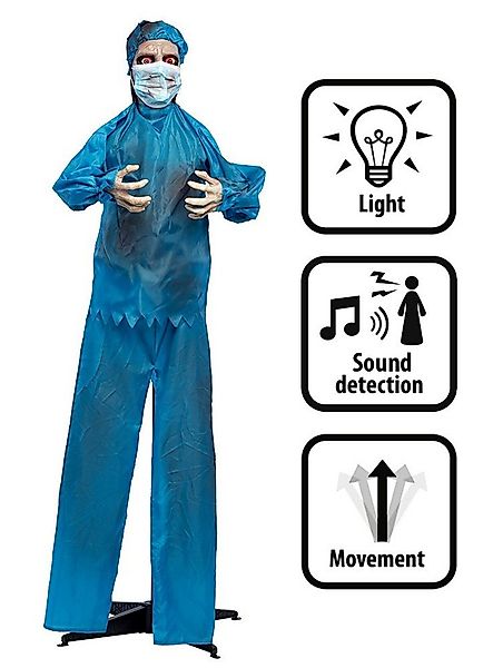 Boland Dekofigur Animierter Horror Arzt Halloween Deko – 170 cm, Gruselige günstig online kaufen